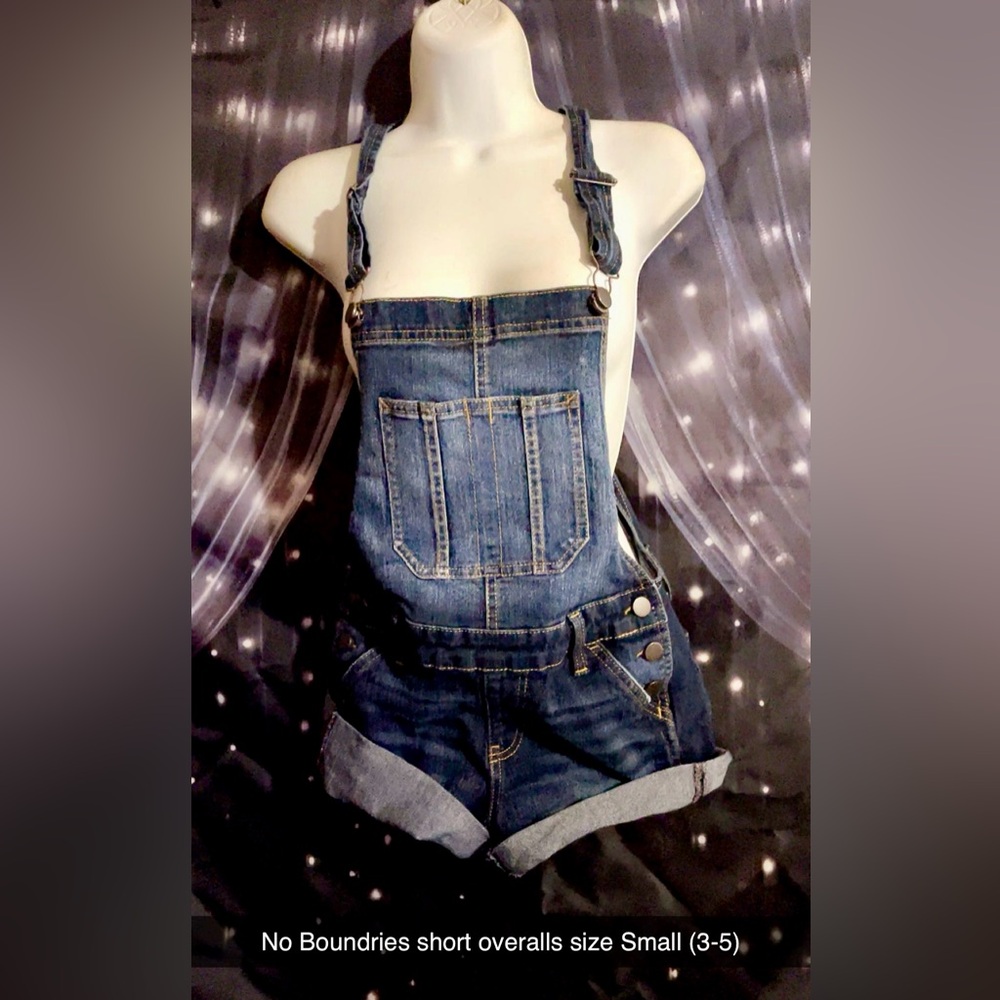 Denim Overalls with Front Pocket